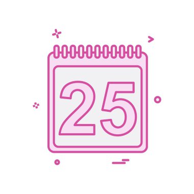 25 Aralık simge tasarlamak vektör