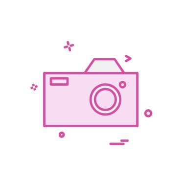 Kamera simgesi tasarım vektörü