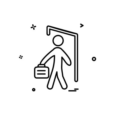 Seyahat simgesi tasarım vektörü