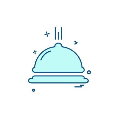 Gıda simgesi tasarım vektörü