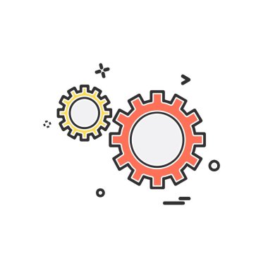 Vites simgesi tasarım vektörü