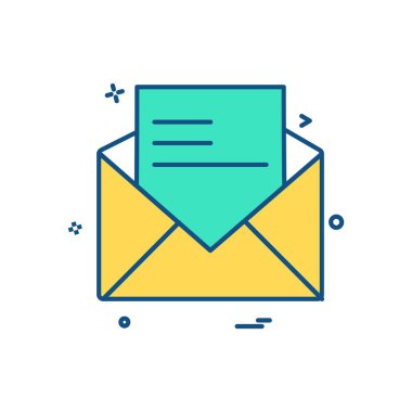 İleti simge tasarlamak vektör