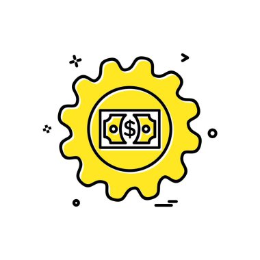 Vites simgesi tasarım vektörü