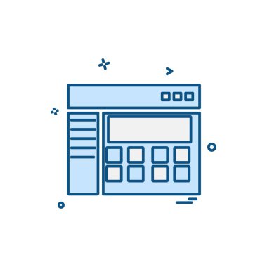 Şirket ofis simgesi tasarım vektörü 