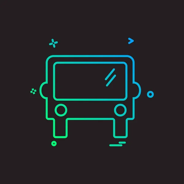 Bus Pictogram Ontwerp Vector — Stockvector