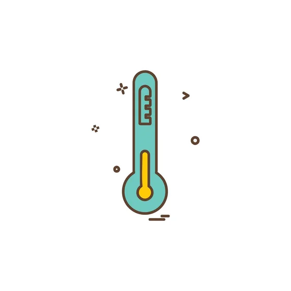 Thermometer Pictogram Ontwerp Vector — Stockvector