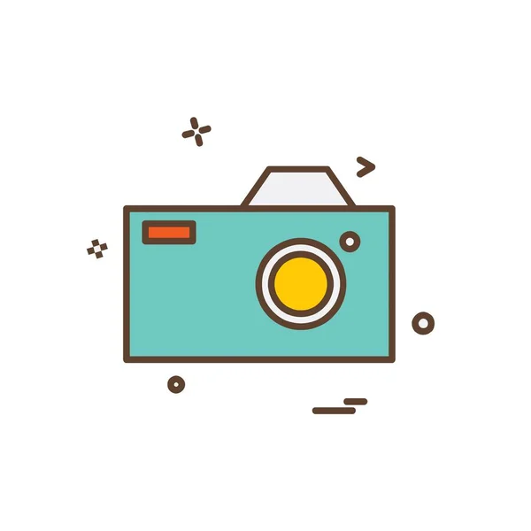 Camera Icon Design Vector — Stock Vector