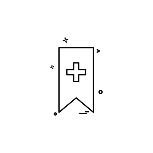 Segnalibro Icon Design Vector — Vettoriale Stock