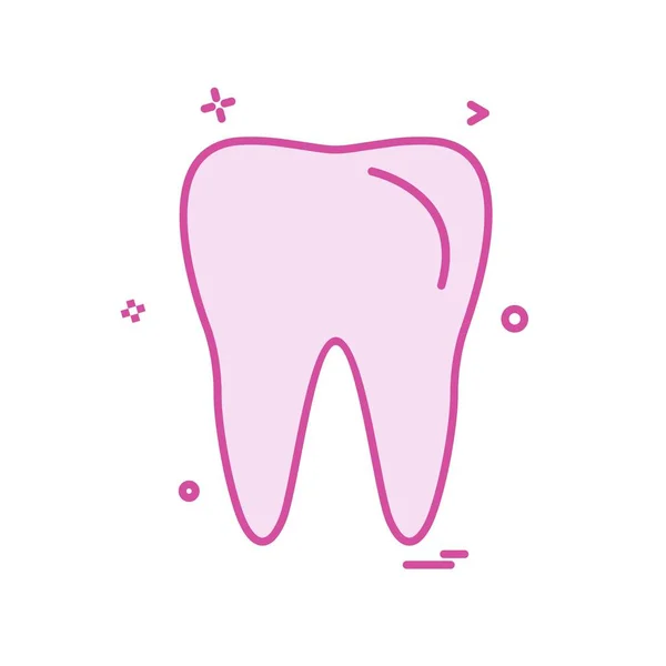 Human Tooth Icon Vector Illustration — Stock Vector
