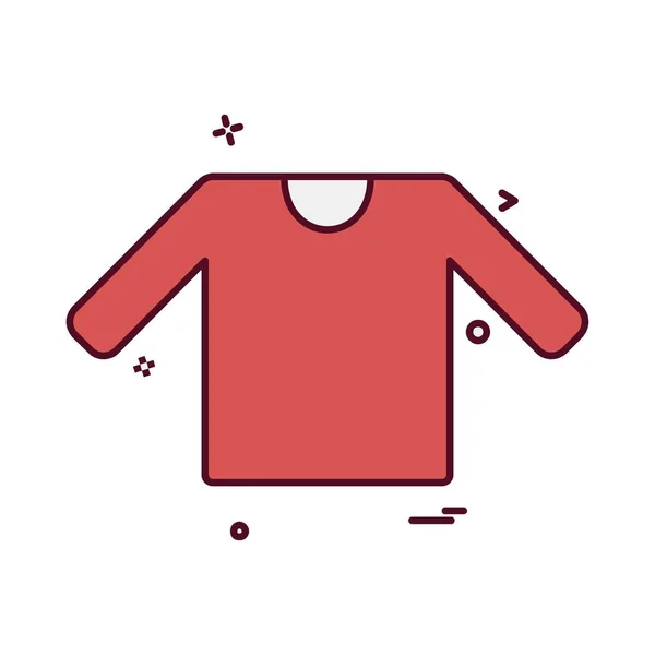 Shirt Icon Design Vector — Stock Vector