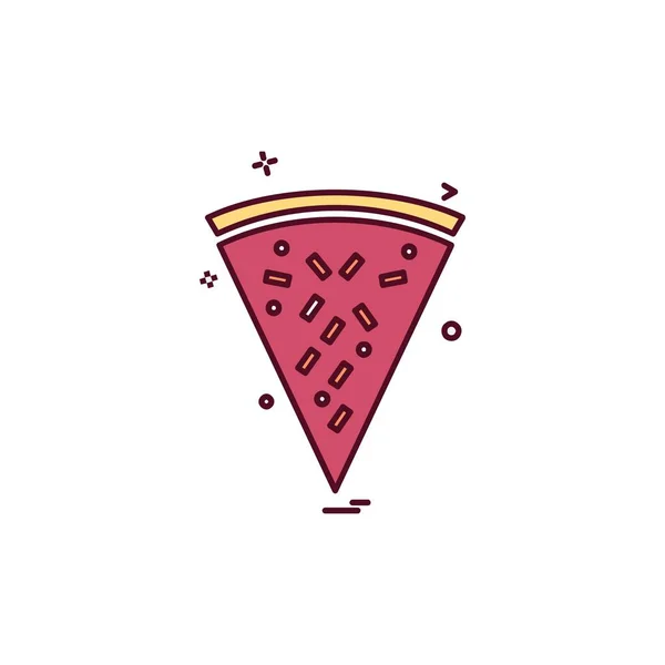 Векторная Иллюстрация Иконок Пиццы — стоковый вектор
