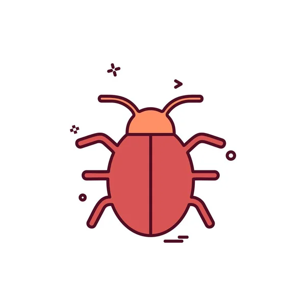 Vecteur Conception Icône Bug — Image vectorielle