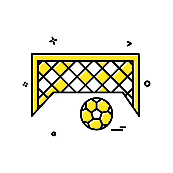 football goal net icon vector design