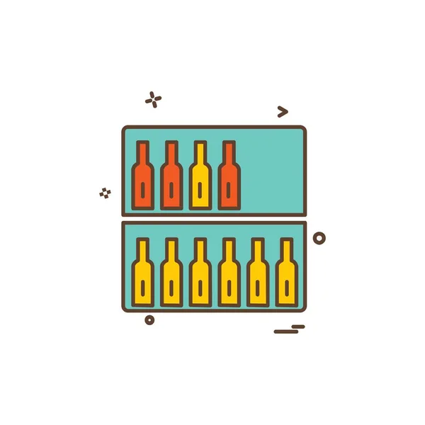 Drink Pictogram Ontwerp Kleurrijke Vectorillustratie — Stockvector