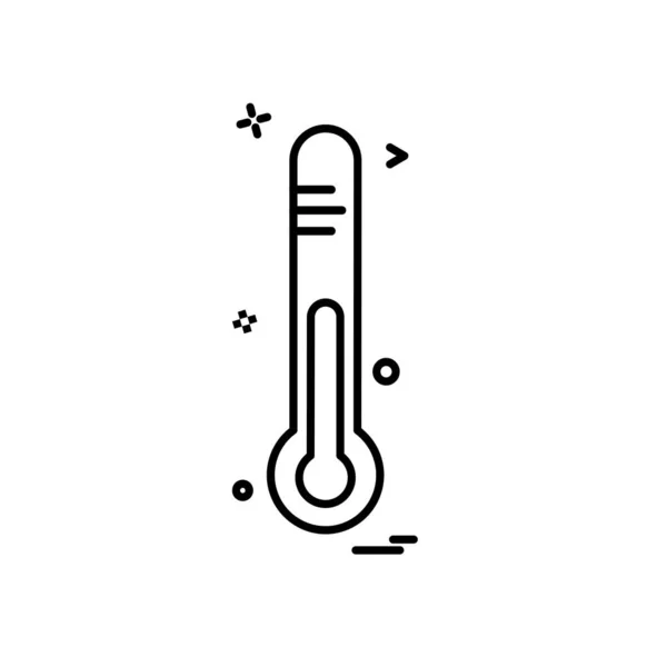 Вектор Конструкции Иконок Термометра — стоковый вектор