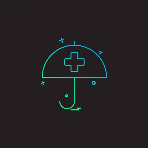 health care health insurance medical umbrella icon vector desige