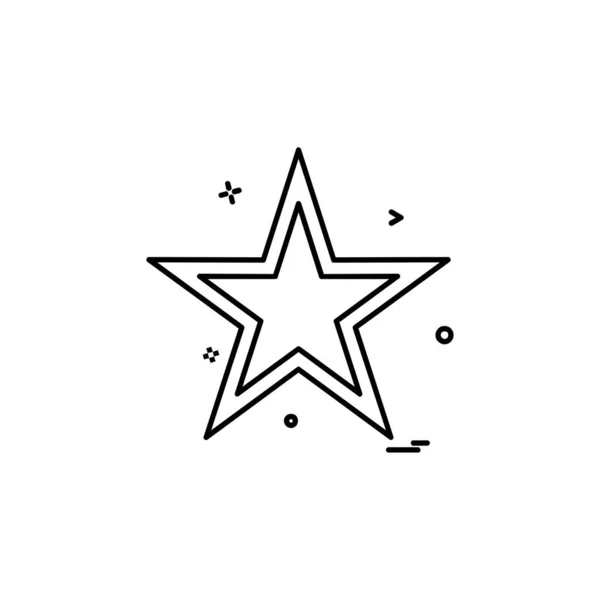 Зоряна Плоска Проста Піктограма Білому Тлі — стоковий вектор