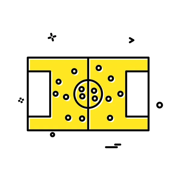 Design Vetor Ícone Campo Futebol — Vetor de Stock