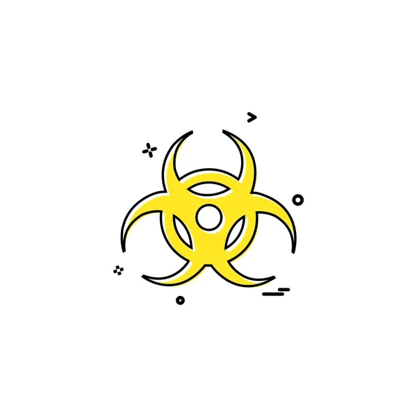 Design Vettoriale Bio Hazard Icon — Vettoriale Stock