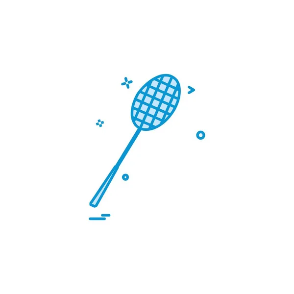 Vetor Design Ícone Badminton — Vetor de Stock