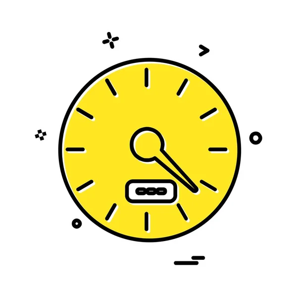 Clock Icon Design Vector — Stock Vector