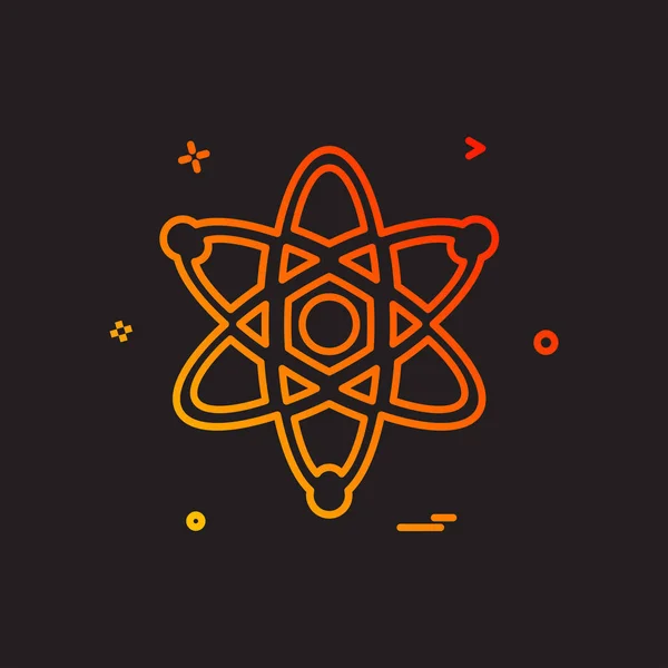 Nucleaire Pictogram Ontwerp Vectorillustratie — Stockvector