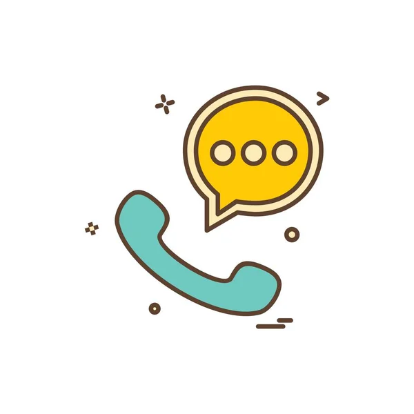 Chat Pictogram Ontwerp Vector — Stockvector