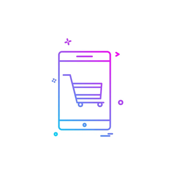 Smartphone Symbol Design Vektor Illustration — Stockvektor