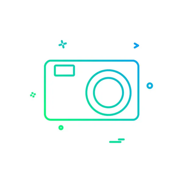 Camera Icon Design Vector — Stock Vector