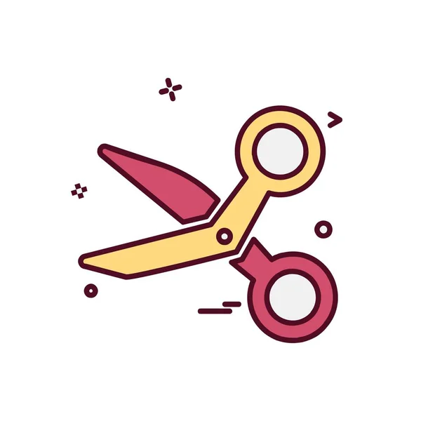 Scissor Pictogram Ontwerp Vectorillustratie — Stockvector