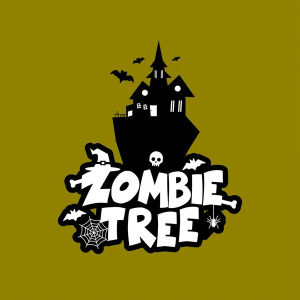 Zombie Party Typographie Design Vecteur — Image vectorielle