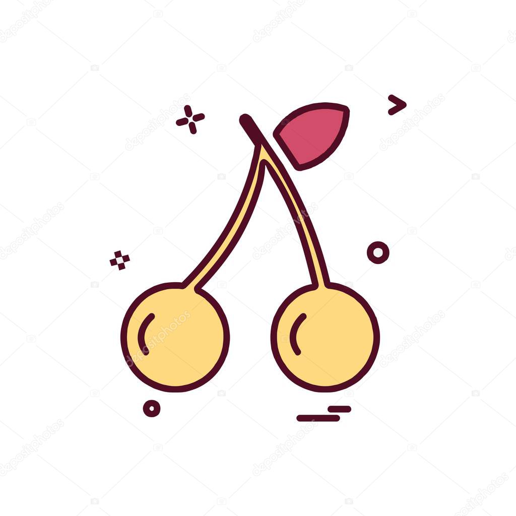 Cherry icon design vector
