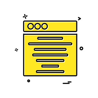 Web düzeni simge tasarım vektörü