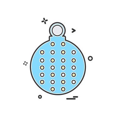 Noel top simge tasarlamak vektör