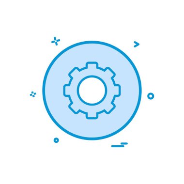 Ayar Dişli simge tasarlamak vektör 