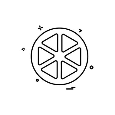 Meyve simgesi tasarım vektörü