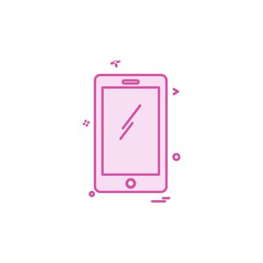 Akıllı Telefon Simgesi Tasarım Vektörü