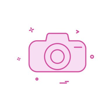 Kamera simgesi tasarım vektörü