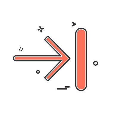 Sağ ok simge tasarlamak vektör