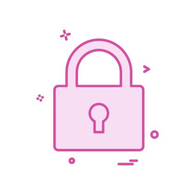 Simge tasarım vektörünü kilitle