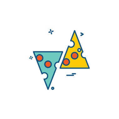 Gıda simgesi tasarım vektörü