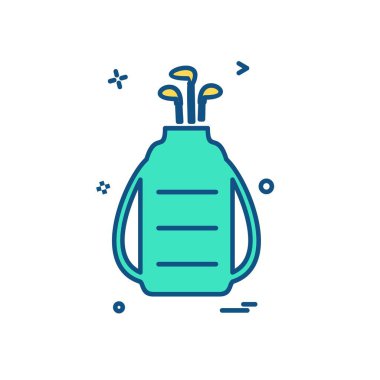 Golf simge tasarlamak vektör