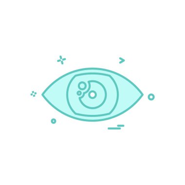 göz simgesi tasarım vektörü