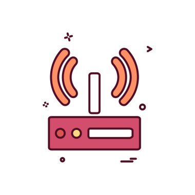 Wifi simge tasarım vektörü