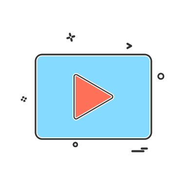 Video simge tasarlamak vektör
