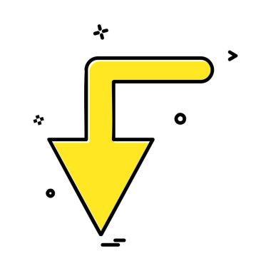 Ok simgesi tasarım vektörü