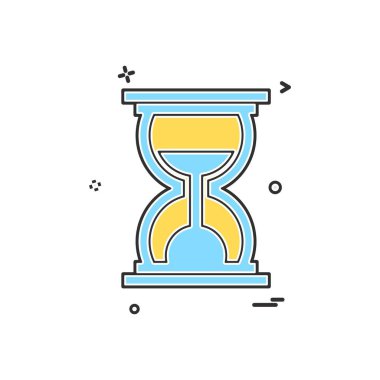 Simge tasarım vektörünü bekle