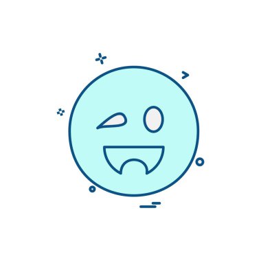 Emoji simgeleri tasarım vektörü 