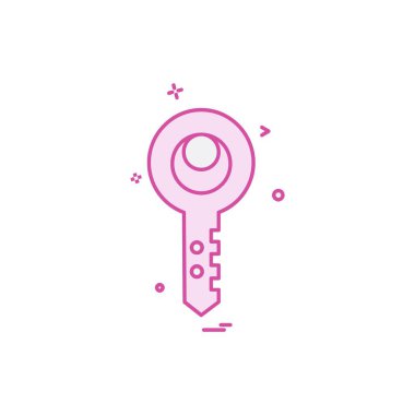 Anahtar simge tasarlamak vektör