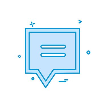 Sohbet simgesi tasarım vektörü